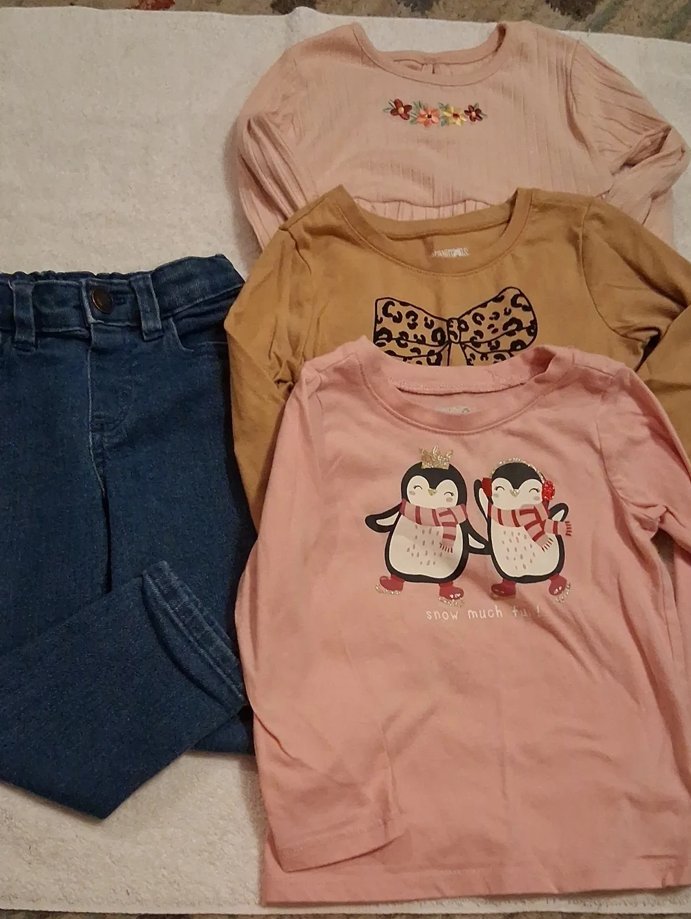 Garanimals 2t Kids Long-Sleeve Top Bundle With Jeans